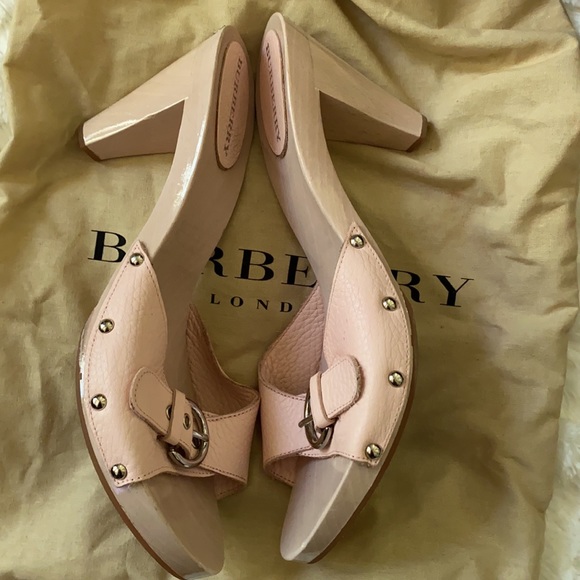 Authentic Burberry pink slip in slides size 39 M - Picture 2 of 11